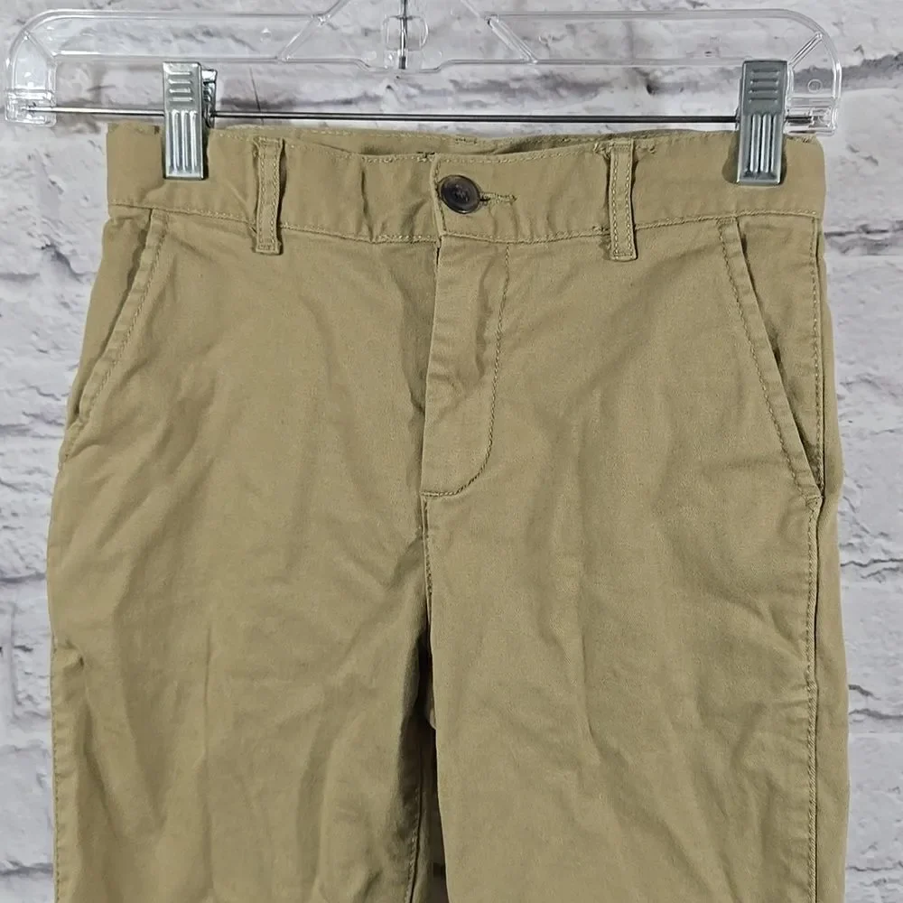 Children's Place Khaki Uniform Shorts Boys 8 Adjustable Waist Chino School wear